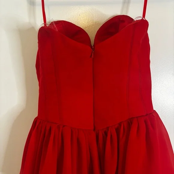 BERLINNOVA Red Tiered Corset Dress - Picture 10 of 14